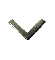 Kitap, Kapak, Menü, Albüm Köşesi, Orta - 18x32mm, Nikel, 20 Adet