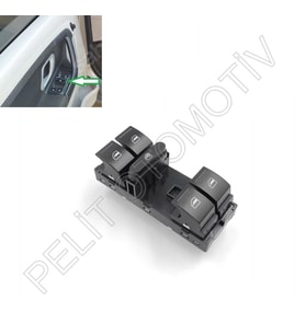 Skoda Fabia Sol Dörtlü Cam Açma Düğmesi 5J0959858A