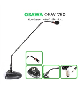 Osawa OSW-750 – Çift Yönlü Bükülebilen Kürsü Mikrofonu