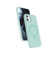 Apple iPhone 11 Regal Magsafe Standlı Kapak - Su Yeşili