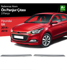 Hyundai İ20 Uyumlu Krom Ön Panjur 2 Parça 2014-2018 (Karışık)
