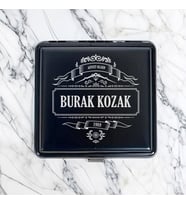 Kişiye Özel Orijinal İsimli Şık Siyah Sigara Tabakası