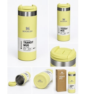 Stanley The Quencher Transit Mug 0,59 L – Kapaklı Paslanmaz Çelik Termos Bardak Sarı
