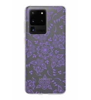 Samsung Galaxy S20 Ultra Kapak Nostalji Desen Tasarımlı Şeffaf Silikon Kılıf