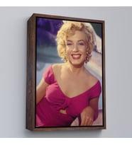 Çerçeveli Marilyn Monroe Dekoratif Duvar Tablosu (Beyaz)