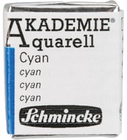Akademie Aquarell Yarım Tablet Sulu Boya 488 Cyan
