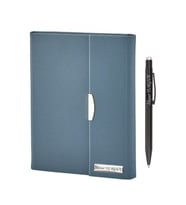Kişiye Özel Tasarım Defter ve Tükenmez Kalem Seti - Renk Seçenekli (Turkuaz)