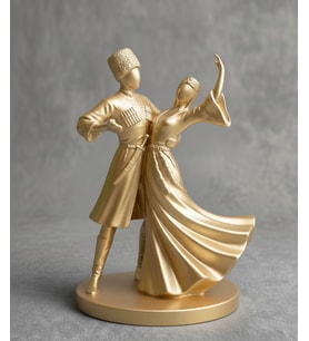 15 cm Sevdikleriniz İçin Hediyelik Kafkas Adige Çerkes Motifli 3D Figür Biblo