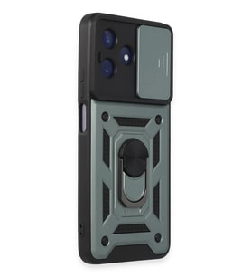 ERTAN Realme C53 Kılıf Pars Lens Yüzüklü Silikon - Yeşil