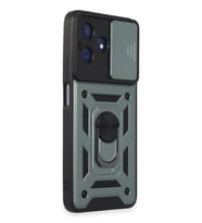 ERTAN Realme C53 Kılıf Pars Lens Yüzüklü Silikon - Yeşil