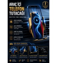 Tek Elle Kullanımlı Otomatik Açılan Kablosuz Araç Telefon Tutucu