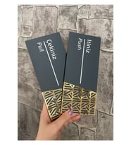 Luxury Mat Antrasit Seri Itiniz Çekiniz Yönlendirme Seti