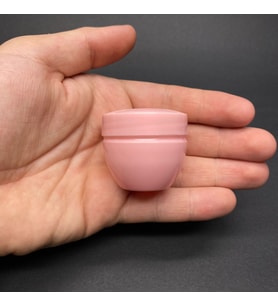 20 Ml Kapaklı Pembe Krem Kavanozu , 20 Cc Minik Pomat Kutusu , Mini Krem Kutusu x 10 Adet