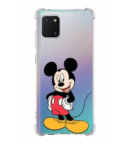 Samsung Galaxy Note 10 Lite  Köşe Korumalı Antişok Kapak Mickey Mouse Tasarımlı Şeffaf  Kılıf