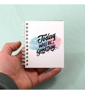 Arkadaşa Hediye Motto Good Day Tasarım Not Defteri