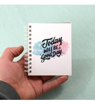 Arkadaşa Hediye Motto Good Day Tasarım Not Defteri