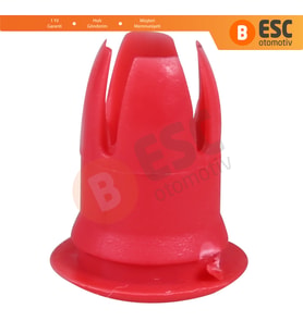 Mercedes için 10 Adet Plastik Klips Kırmızı 0019882081