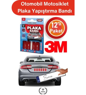 #PlakaBandı Otomobil Motosiklet Plaka Yapıştırma Bandı 3M VHB Çift Taraflı Çok Güçlü Suya Dayanıklı