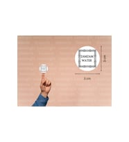 Siyah İngilizce Zemzem Etiketi Yuvarlak Mat Sticker Zamzam Hajj Umre Hediyeleri 3 Cm (95 Adet)