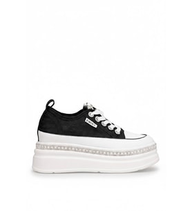 Elit HML2010 Kadın Taşlı Klasik Sneaker Siyah