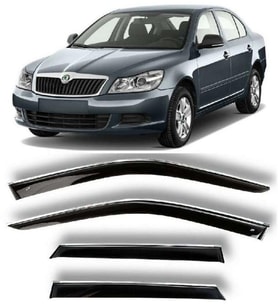 Skoda Octavia Uyumlu 2004 2012 Kromlu Cam Rüzgarlığı Parça (Karışık)