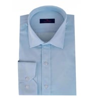 Erkek Uzun Kol Gömlek Silim Fit Armürlü BGL-ST01909 (Buz Mavisi)