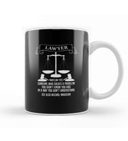 Lawyer Definition Judgement Judge Attorney Gift İdea Present Kupa Bardak Porselen