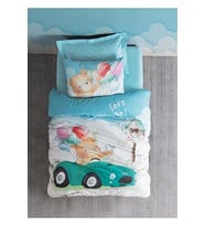 Cotton Box Rf Junior -Buddy Mavi- Lastikli Çarşaflı Tek Kişilik Nevresim Takımı