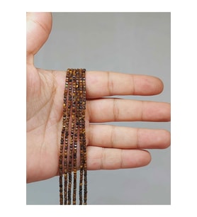 Bileklik Boy Kaplangözü Taşı Küp Şekilli Dizi 2mm (51130) Yarım Dizi (17CM UZUNLUĞUNDADIR)