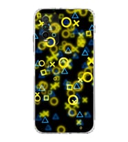 Xiaomi Redmi 9T  Kamera Korumalı Kapak Semboller Tasarımlı Şeffaf  Kılıf