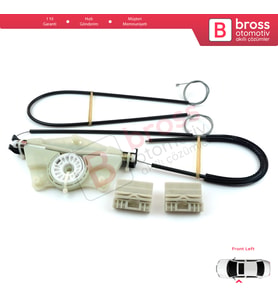 VW Touareg MK1 7L Porsche Cayenne 9PA 955 957 2002-2010 7L0837461 İçin Ön Sol Cam Kriko Tamir Seti
