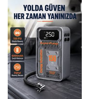 Şarjlı Kablosuz Ha Pompası – 150 PSI Basınç, LED Ekran ve 6000mAh Batarya