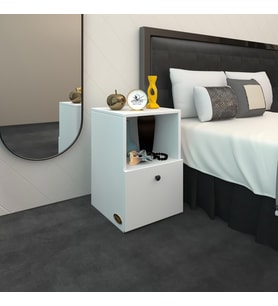 Kenzlife komodin yokatta byz 60*39*39 komidin kitaplık ayakkabılık kapaklı arkalıklı (Karışık)