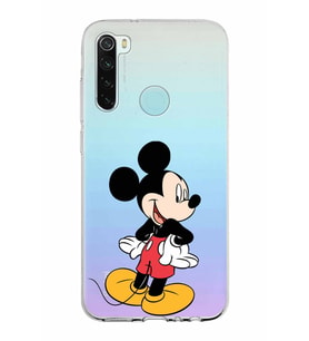 Xiaomi Redmi Note 8 Uyumlu Kapak Mickey Mouse Tasarımlı Şeffaf Silikon Kılıf
