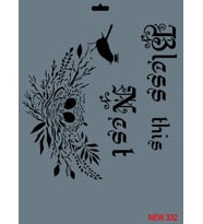 Rich New Seri N-332 Stencil 35x25 cm