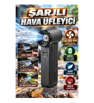 130000 RPM Turbo Motorlu Şarjlı Hava Üfleme Cihazı – Temizlik ve Serinletme İçin