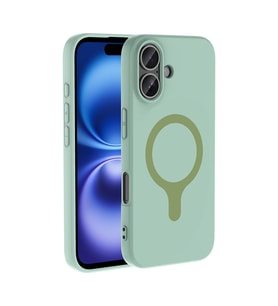 Lexroo iPhone 16 Kılıf M-Safe Şarj Özellikli Aris Silikon Kılıf - Turkuaz