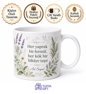 Tıbbi ve Aromatik Bitkiler Okuyanlara Şifalı Otlar Bitki Özleri Kupa Hediye