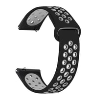 Microsonic Amazfit Bip U Rainbow Sport Band Kordon Siyah Gri (Siyah-Gri)