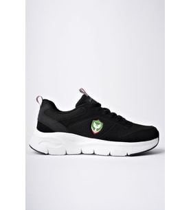 Amed Spor HURCAZH Erkek Ortopedik Günlük Bağcıklı Sneaker Spor Ayakkabı (Siyah)