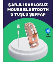Sessiz ve Ergonomik Kablosuz Fare - 30 Gün Kullanım, 2 Modlu Bağlantı