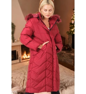 Z6751 DEWBERRY BAYAN KABAN-DÜZ BORDO