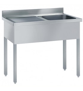 Electrolux Professional Tek Evyeli Tezgah (500x500 Mm), Damlalık Solda - 1200 Mm SL12SN