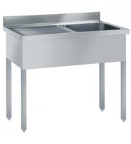 Electrolux Professional Tek Evyeli Tezgah (500x500 Mm), Damlalık Solda - 1200 Mm SL12SN