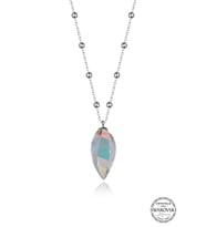 Swarovski Crystal Kadın GMET Gümüş Kolye