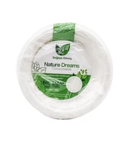 Roll-Up Nature Ekolojik Karton Kağıt Parti Tek Kullanımlık Tabak - 18 Cm. - 50 Adetlik 1 Paket
