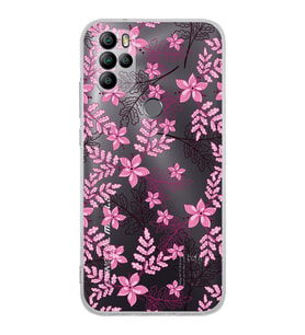 PrintiFy General Mobile GM 21 Pro New Edition Uyumlu Kamera Korumalı Floral Pembe Kılıf