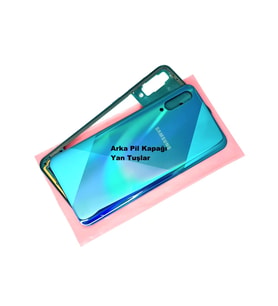Tkgz Samsung Galaxy A50S A507 kasa Arka Pil Batarya Kapağı YEŞİL