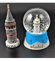 Dekoratif Galata Kulesi İkili Set