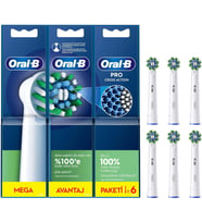 Oral-B Cross Action Şarjlı Diş Fırçası Yedek Başlığı 6 Adet